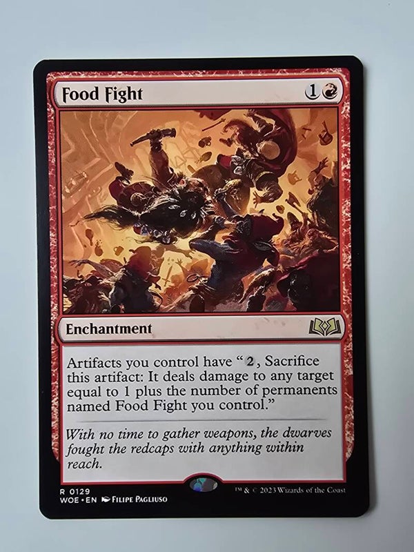 FOOD FIGHT (WOE) (R 0129) (MTG) (TRADING CARD)