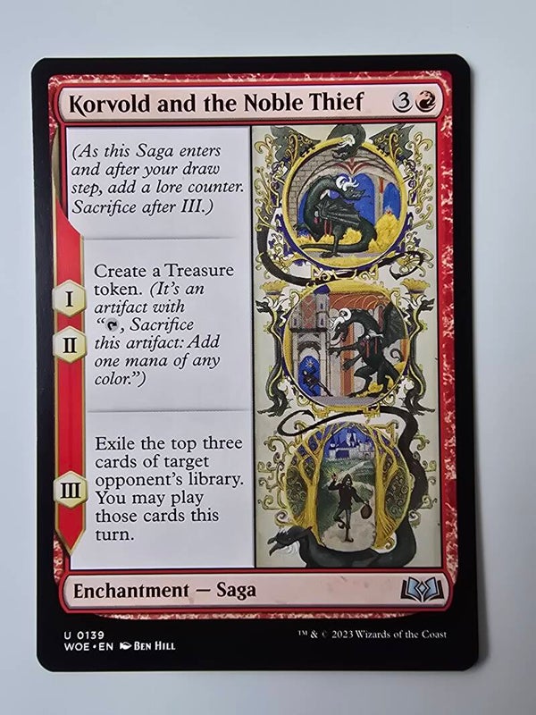 KORVOLD AND THE NOBLE THIEF (WOE) (U 0139) (MTG) (TRADING CARD)