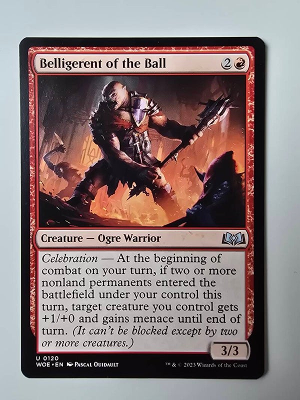 BELLIGERENT OF THE BALL (WOE) (U 0120) (MTG) (TRADING CARD)