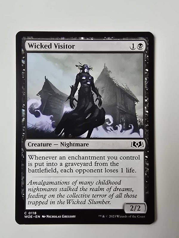 WICKED VISITOR (WOE) (C 0118) (MTG) (TRADING CARD)