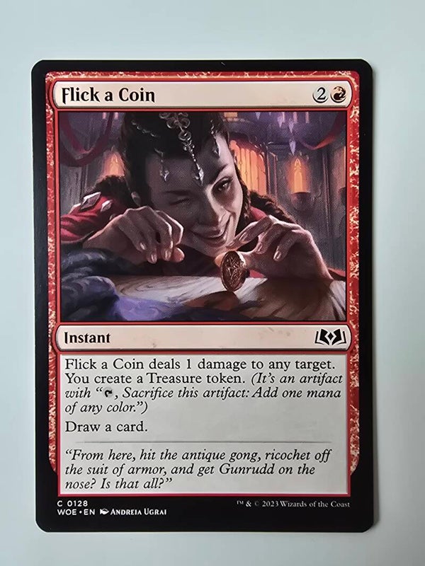FLICK A COIN (WOE) (C 0128) (MTG) (TRADING CARD)