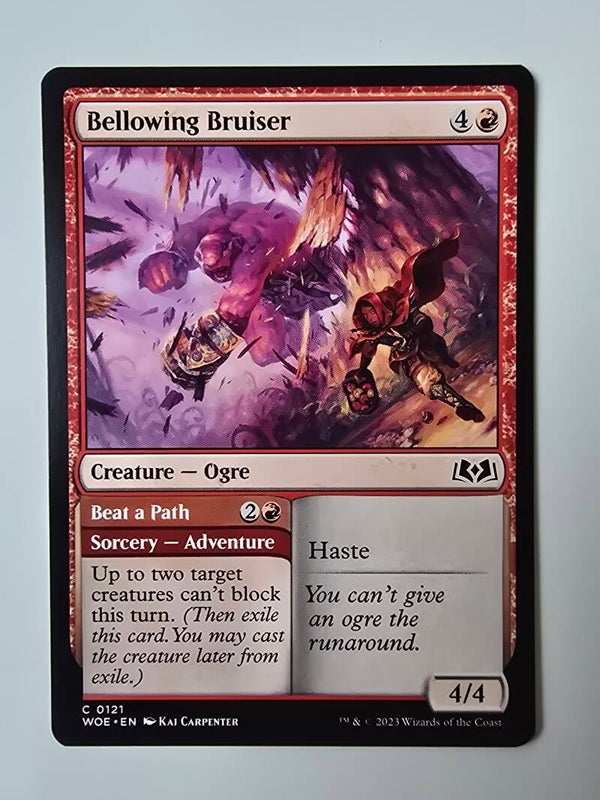BELLOWING BRUISER (WOE) (C 0121) (MTG) (TRADING CARD)