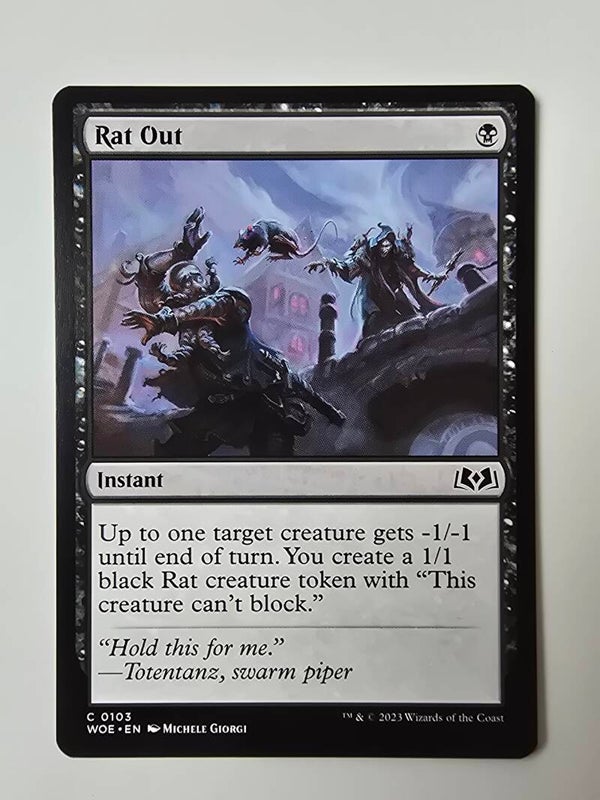 RAT OUT (WOE) (C 0103) (MTG) (TRADING CARD)