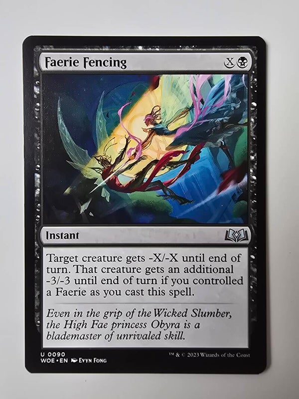 FAERIE FENCING (WOE) (U 0090) (MTG) (TRADING CARD)
