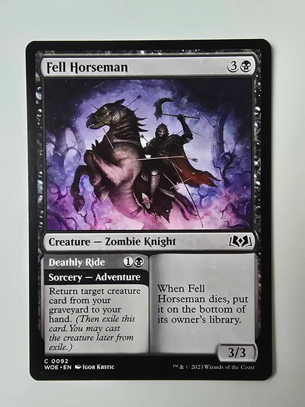 FELL HORSEMAN (WOE) (C 0092) (MTG) (TRADING CARD)
