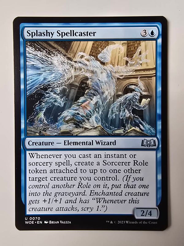 SPLASHY SPELLCASTER (WOE) (U 0070) (MTG) (TRADING CARD)