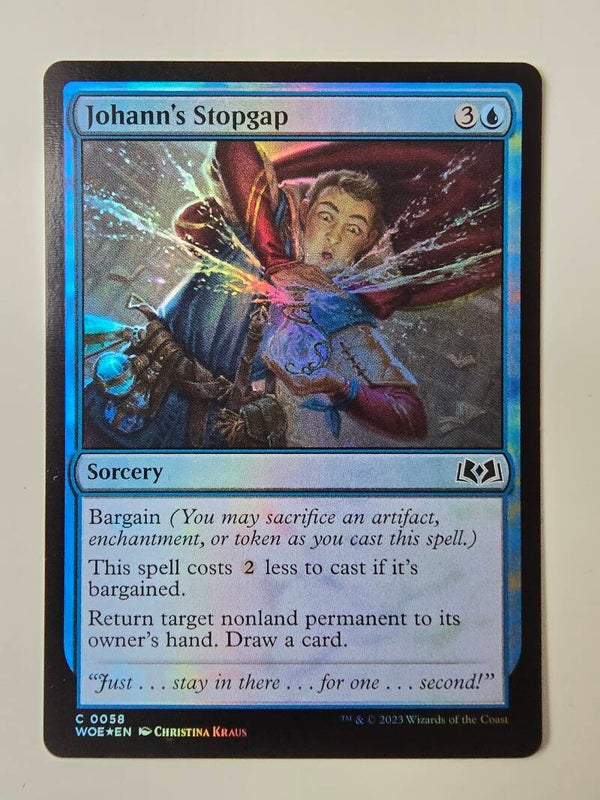 JOHANN'S STOPGAP (WOE) (C 0058) (FOIL) (MTG) (TRADING CARD)