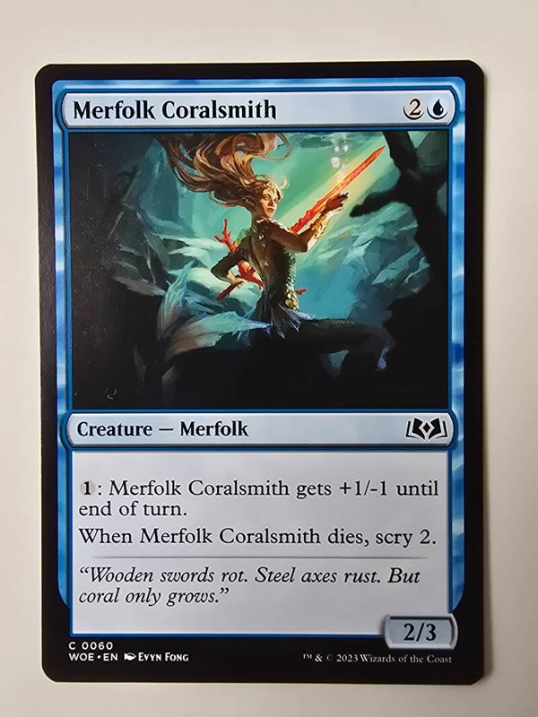 MERFOLK CORALSMITH (WOE) (C 0060) (MTG) (TRADING CARD)