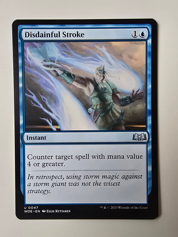 DISDAINFUL STROKE (WOE) (U 0047) (MTG) (TRADING CARD)