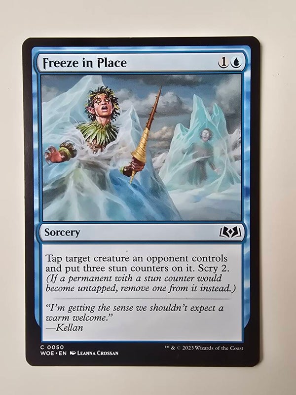 FREEZE IN PLACE (WOE) (C 0050) (MTG) (TRADING CARD)