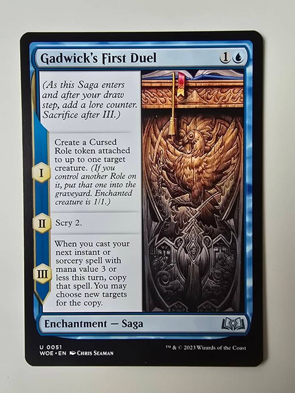 GADWICK'S FIRST DUEL (WOE) (U 0051) (MTG) (TRADING CARD)