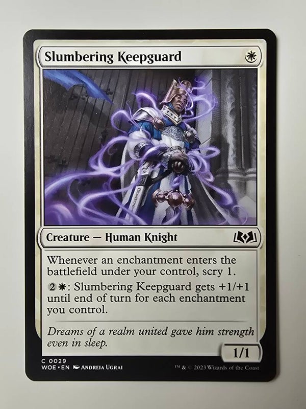 SLUMBERING KEEPGUARD (WOE) (C 0029) (MTG) (TRADING CARD)