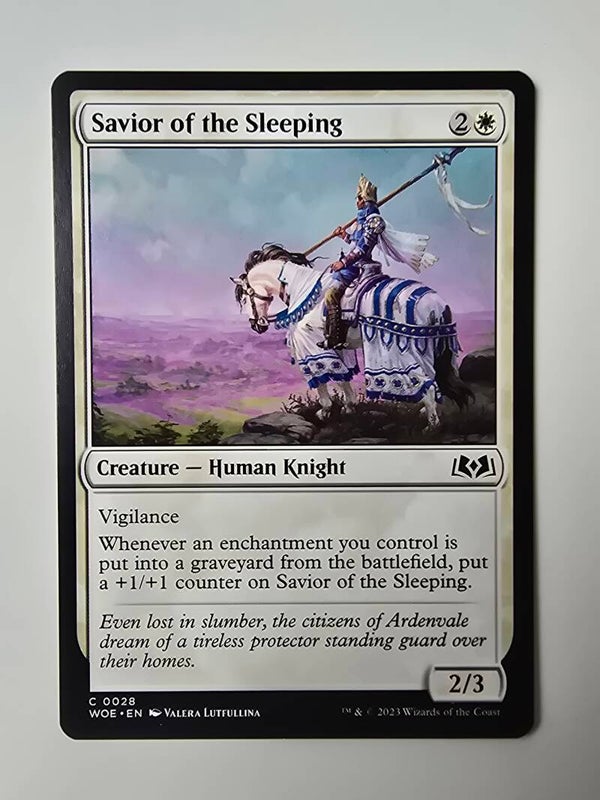 SAVIOR OF THE SLEEPING (WOE) (C 0028) (MTG) (TRADING CARD)