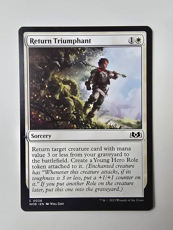 RETURN TRIUMPHANT (WOE) (C 0026) (MTG) (TRADING CARD)