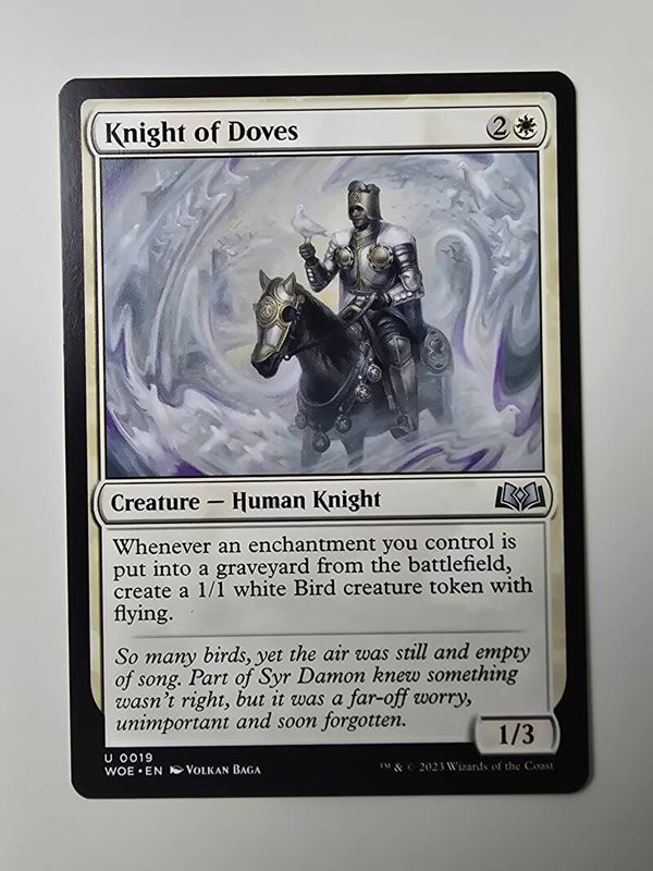 KNIGHT OF DOVES (WOE) (U 0019) (MTG) (TRADING CARD)