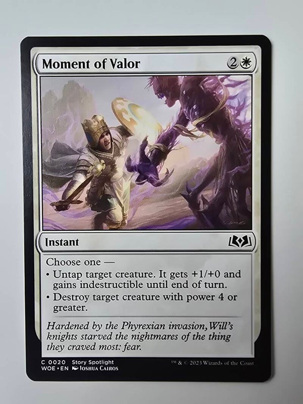 MOMENT OF VALOR (WOE) (C 0020) (MTG) (TRADING CARD)