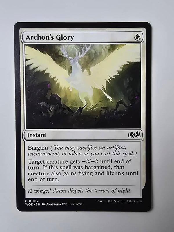ARCHON'S GLORY (WOE) (C 0002) (MTG) (TRADING CARD)