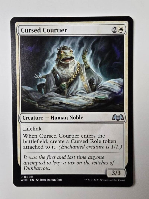 CURSED COURTIER (WOE) (U 0009) (MTG) (TRADING CARD)