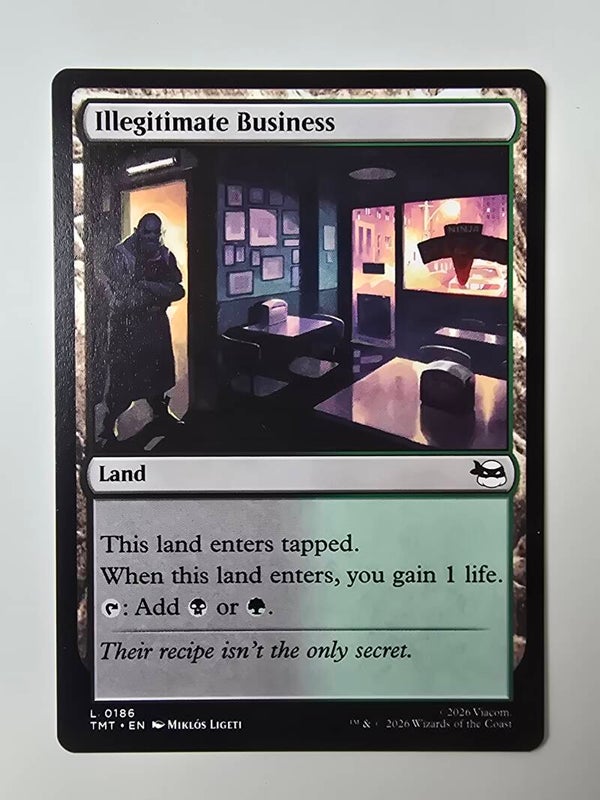 ILLEGITIMATE BUSINESS (TMT) (L 0186) (MTG) (TRADING CARD)