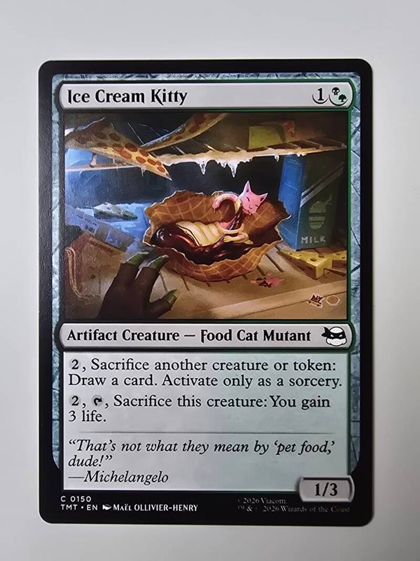 ICE CREAM KITTY (TMT) (C 0150) (MTG) (TRADING CARD)