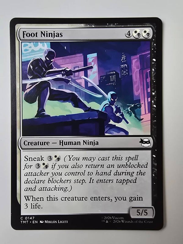 FOOT NINJAS (TMT) (C 0147) (MTG) (TRADING CARD)
