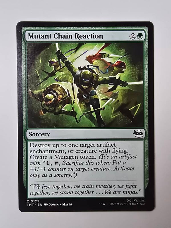 MUTANT CHAIN REACTION (TMT) (C 0125) (MTG) (TRADING CARD)