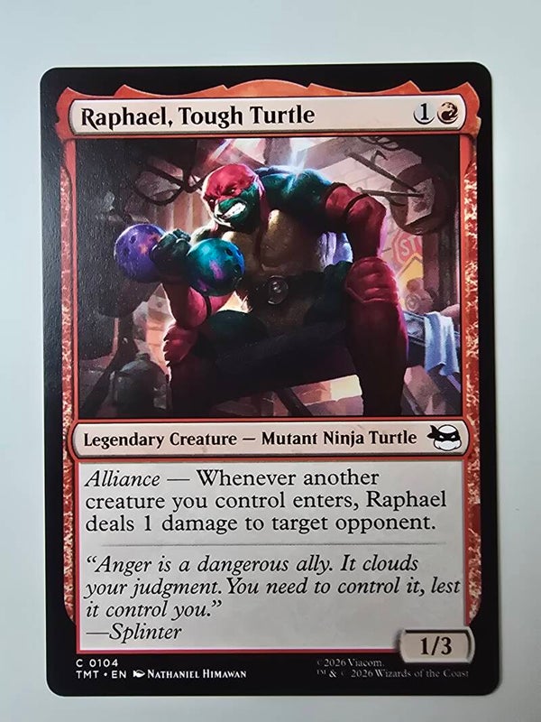 RAPHAEL, TOUGH TURTLE (TMT) (C 0104) (MTG) (TRADING CARD)
