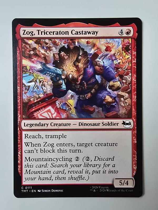 ZOG, TRICERATON CASTAWAY (TMT) (C 0111) (MTG) (TRADING CARD)