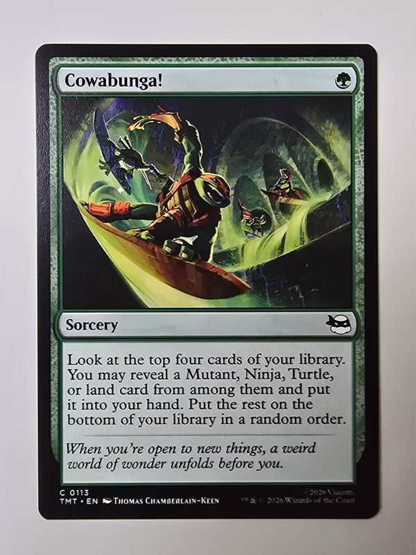 COWABUNGA! (TMT) (C 0113) (MTG) (TRADING CARD)