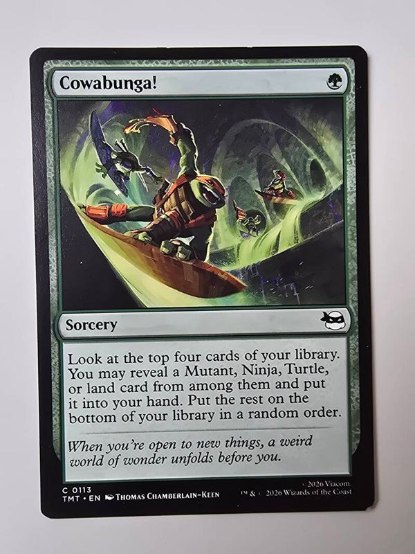 COWABUNGA! (TMT) (C 0113) (LIGHTLY PLAYED) (MTG) (TRADING CARD)