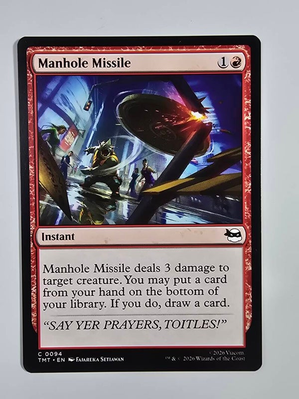 MANHOLE MISSILE (TMT) (C 0094) (MTG) (TRADING CARD)
