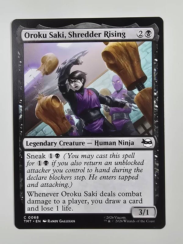 OROKU SAKI, SHREDDER RISING (TMT) (C 0068) (MTG) (TRADING CARD)