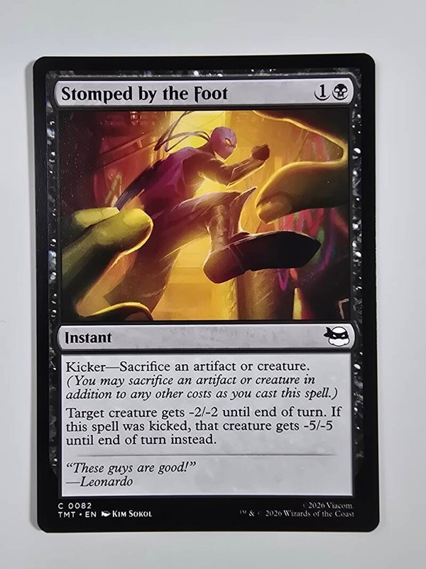STOMPED BY THE FOOT (TMT) (C 0082) (MTG) (TRADING CARD)
