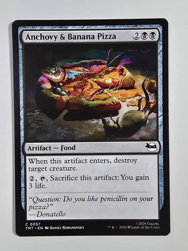 ANCHOVY & BANANA PIZZA (TMT) (C 0057) (MTG) (TRADING CARD)