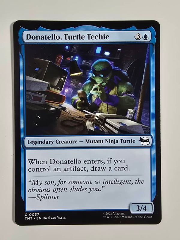 DONATELLO, TURTLE TECHIE (TMT) (C 0037) (MTG) (TRADING CARD)
