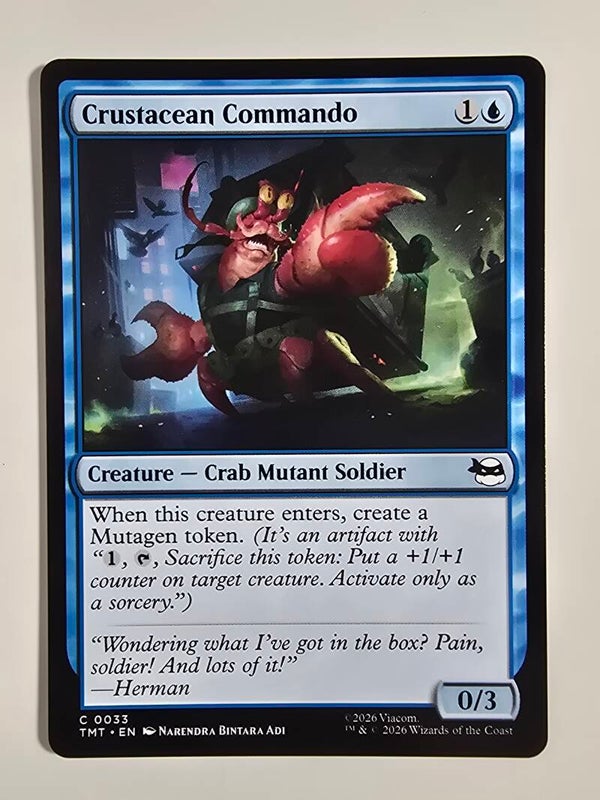 CRUSTACEAN COMMANDO (TMT) (C 0033) (MTG) (TRADING CARD)