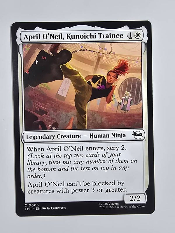 APRIL O'NEIL, KUNOICHI TRAINEE (TMT) (C 0003) (MTG) (TRADING CARD)