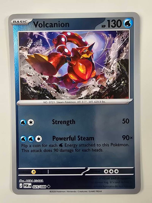 VOLCANION (PERFECT ORDER 025/088) (REVERSE HOLO) (POKÉMON) (TRADING CARD)