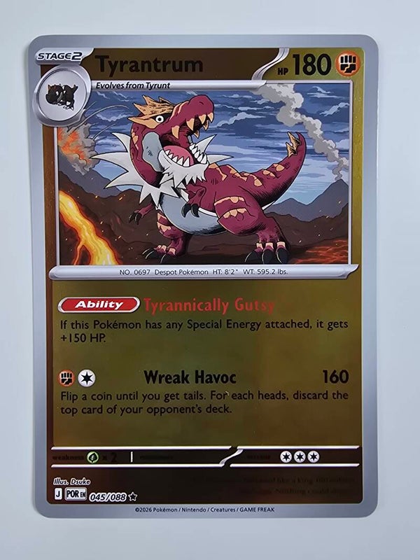 TYRANTRUM (PERFECT ORDER 045/088) (REVERSE HOLO) (POKÉMON) (TRADING CARD)
