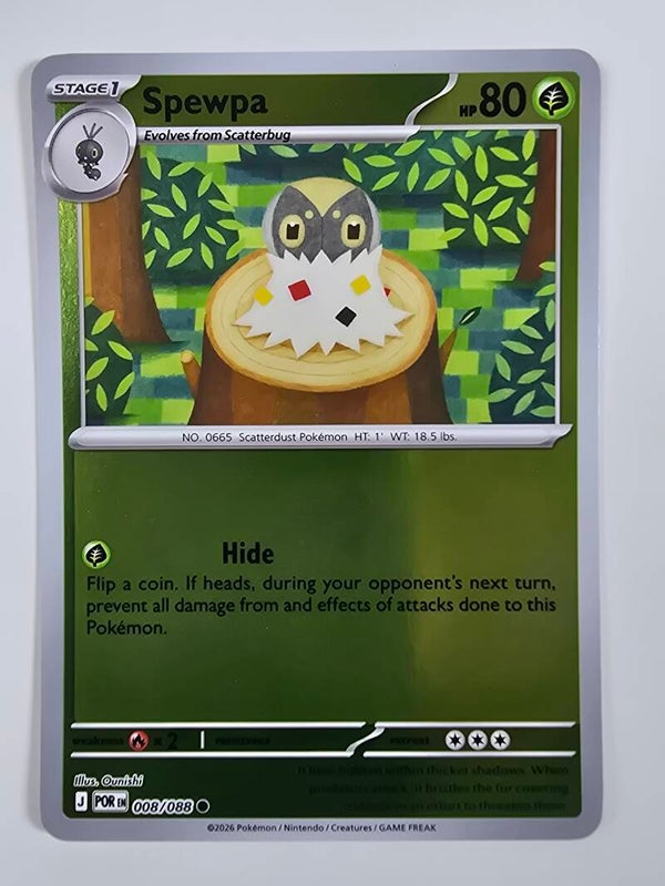 SPEWPA (PERFECT ORDER 008/088) (REVERSE HOLO) (POKÉMON) (TRADING CARD)