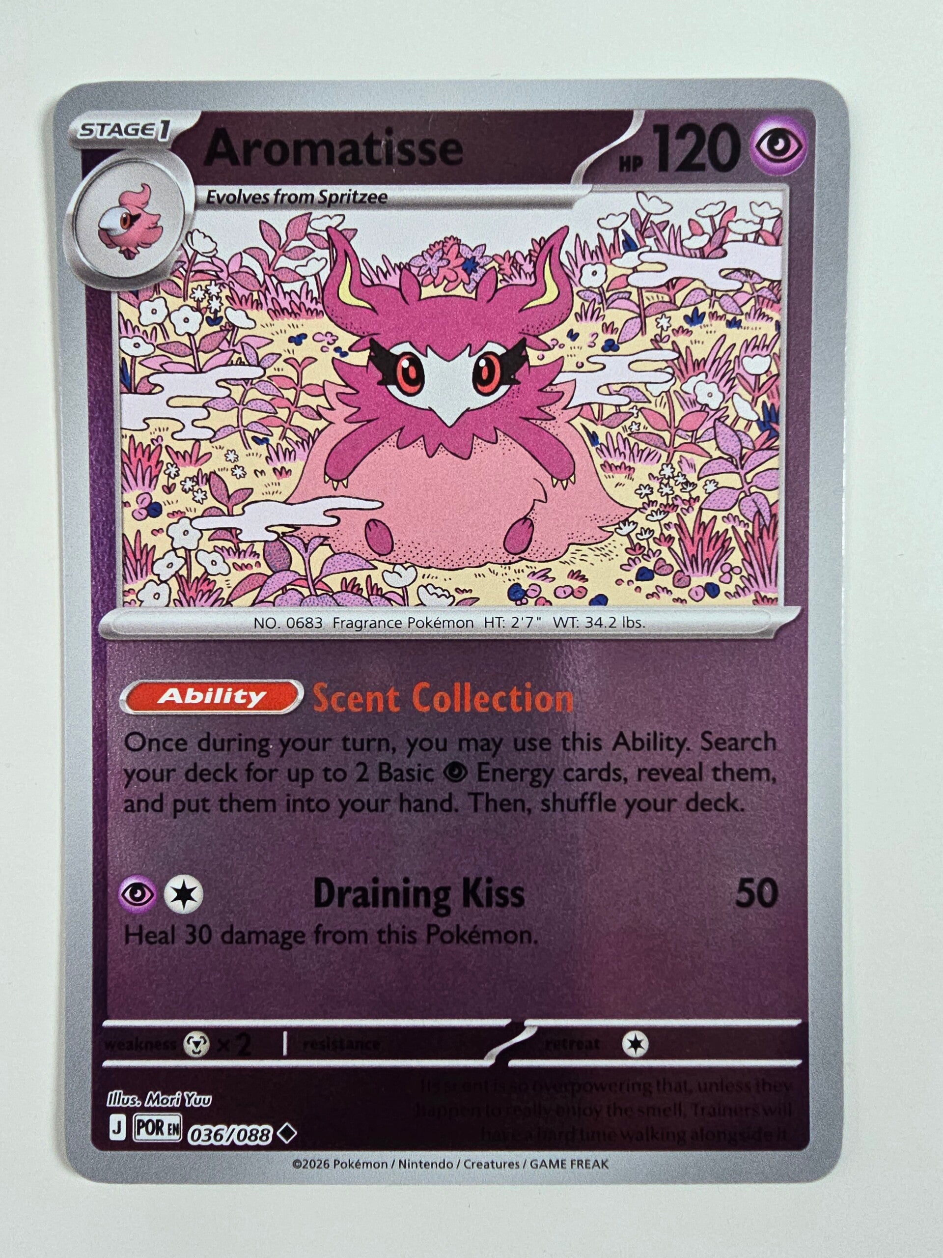 AROMATISSE (PERFECT ORDER 036/088) (REVERSE HOLO) (POKÉMON) (TRADING CARD)