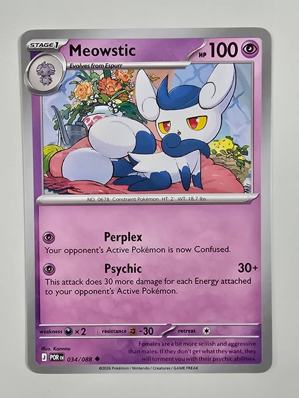 MEOWSTIC (PERFECT ORDER 034/088) (POKÉMON) (TRADING CARD)