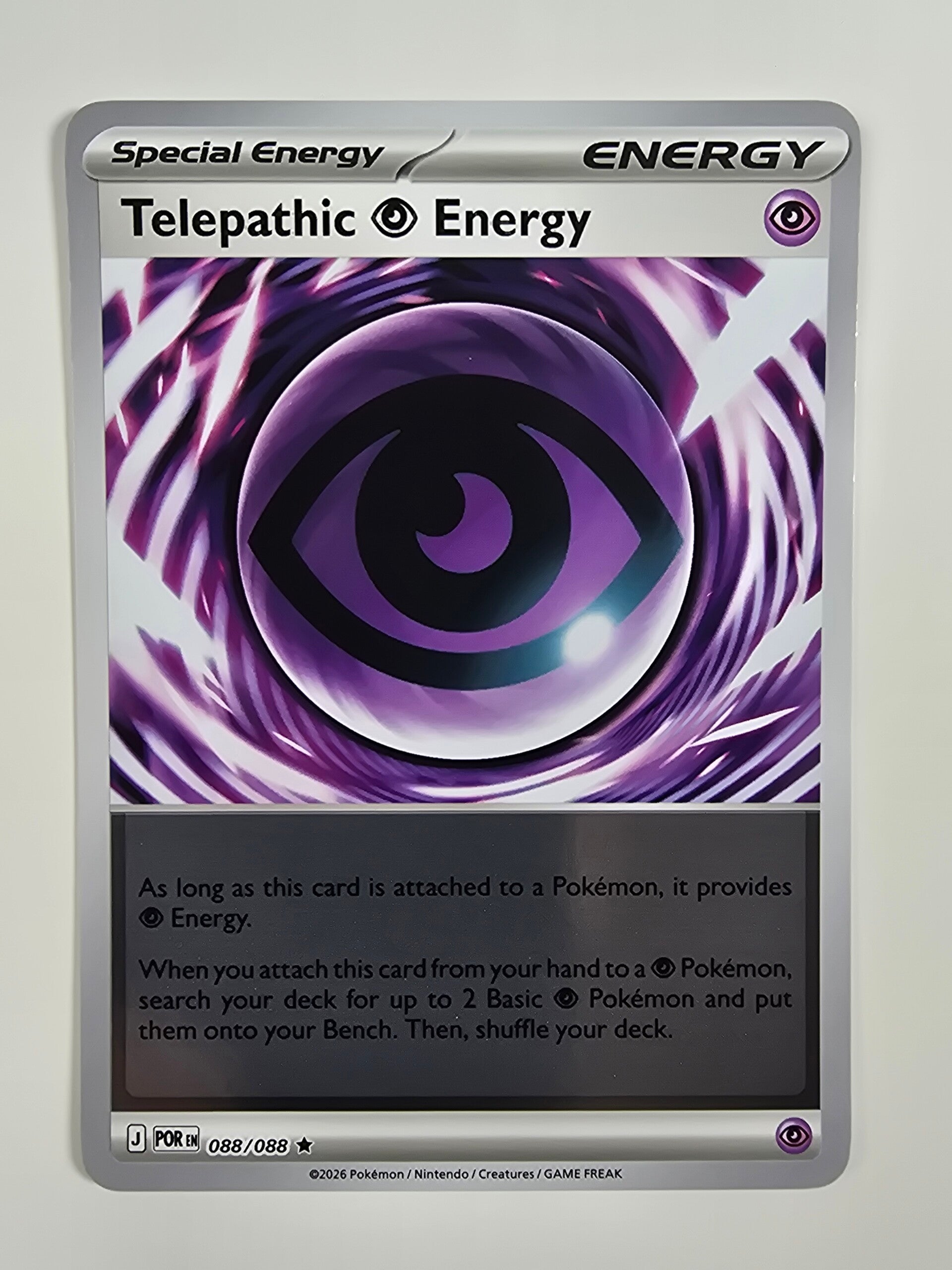 TELEPATHIC PSYCHIC ENERGY (PERFECT ORDER 088/088) (REVERSE HOLO) (POKÉMON) (TRADING CARD)