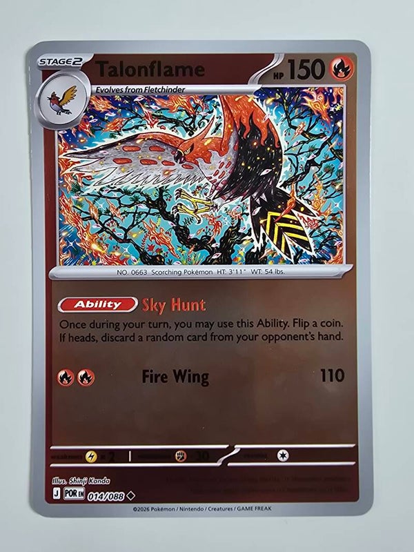 TALONFLAME (PERFECT ORDER 014/088) (REVERSE HOLO) (POKÉMON) (TRADING CARD)