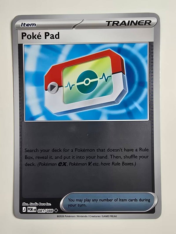 POKÉ PAD (PERFECT ORDER 081/088) (REVERSE HOLO) (POKÉMON) (TRADING CARD)