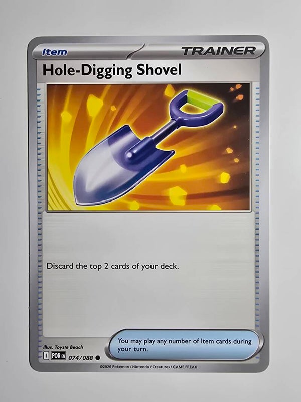 HOLE-DIGGING SHOVEL (PERFECT ORDER 074/088) (POKÉMON) (TRADING CARD)