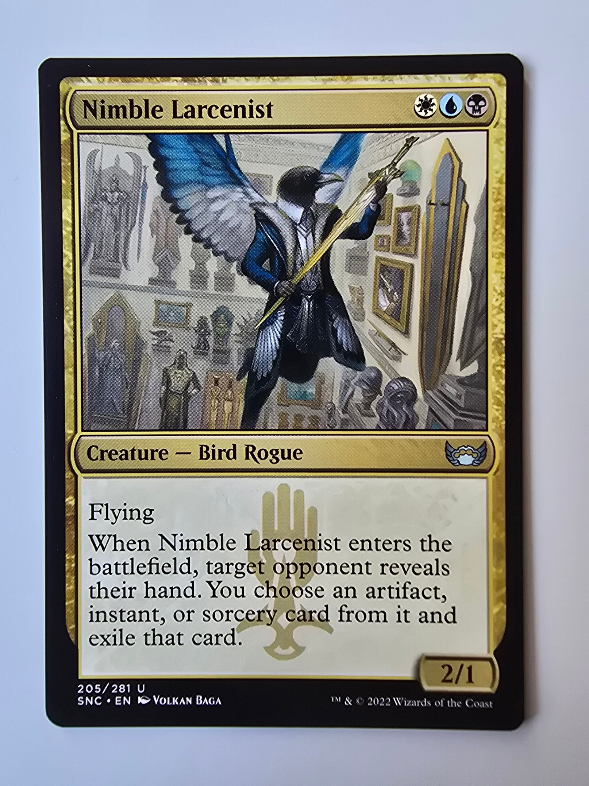 NIMBLE LARCENIST (SNC) (205/281 U) (MTG) (TRADING CARD)