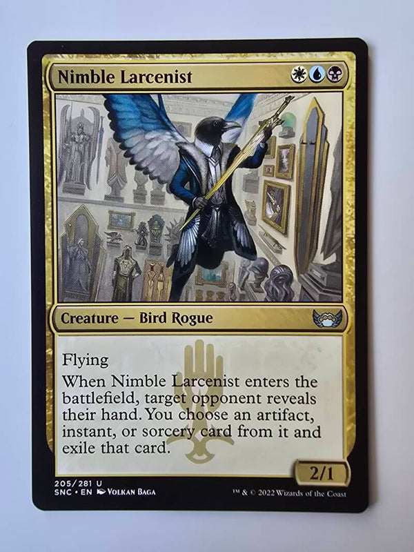 NIMBLE LARCENIST (SNC) (205/281 U) (MTG) (TRADING CARD)