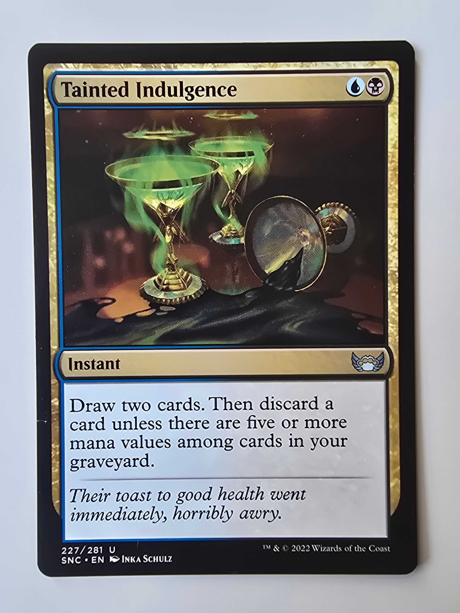 TAINTED INDULGENCE (SNC) (227/281 U) (MTG) (TRADING CARD)