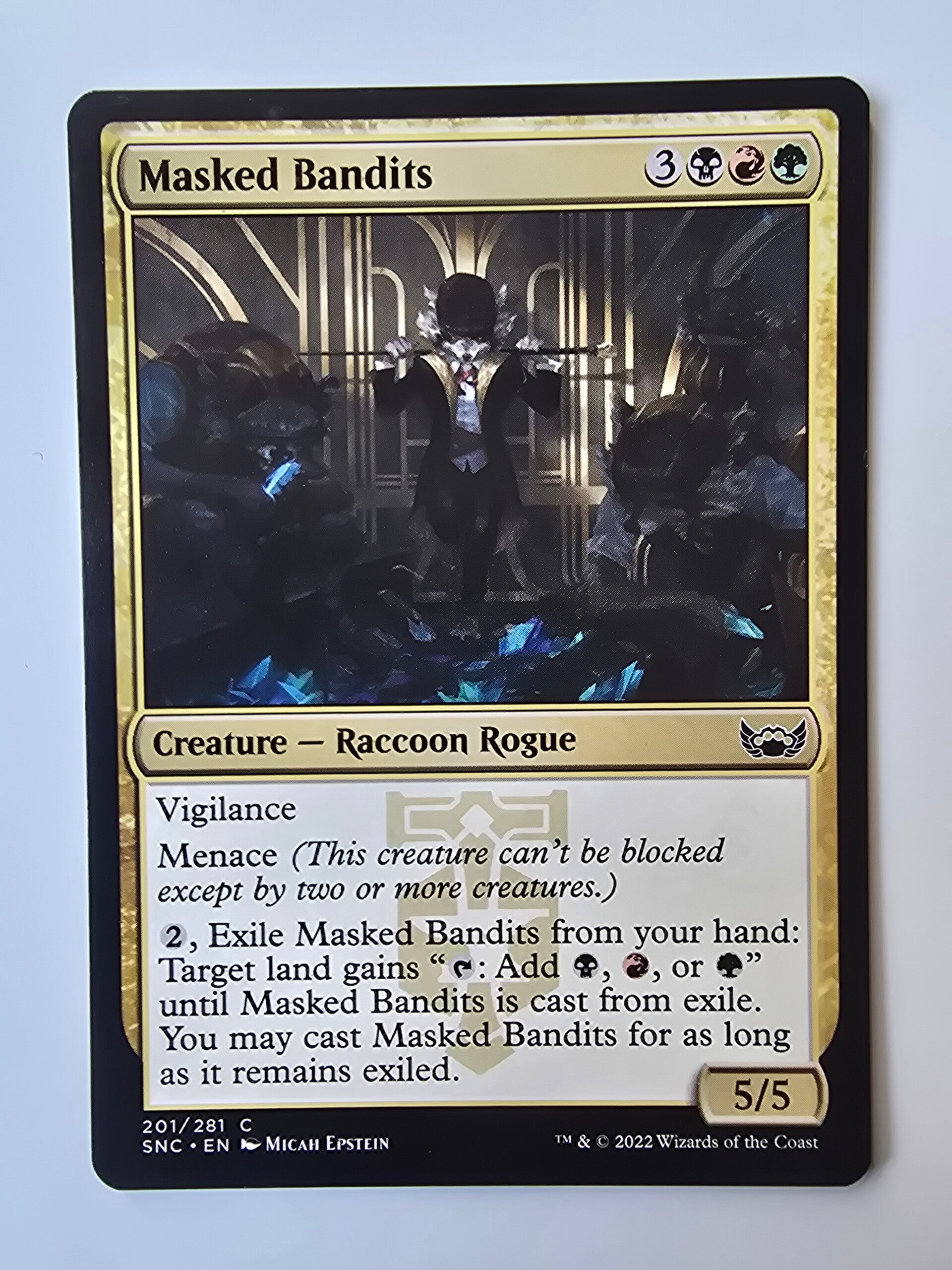 MASKED BANDITS (SNC) (201/281 C) (MTG) (TRADING CARD)